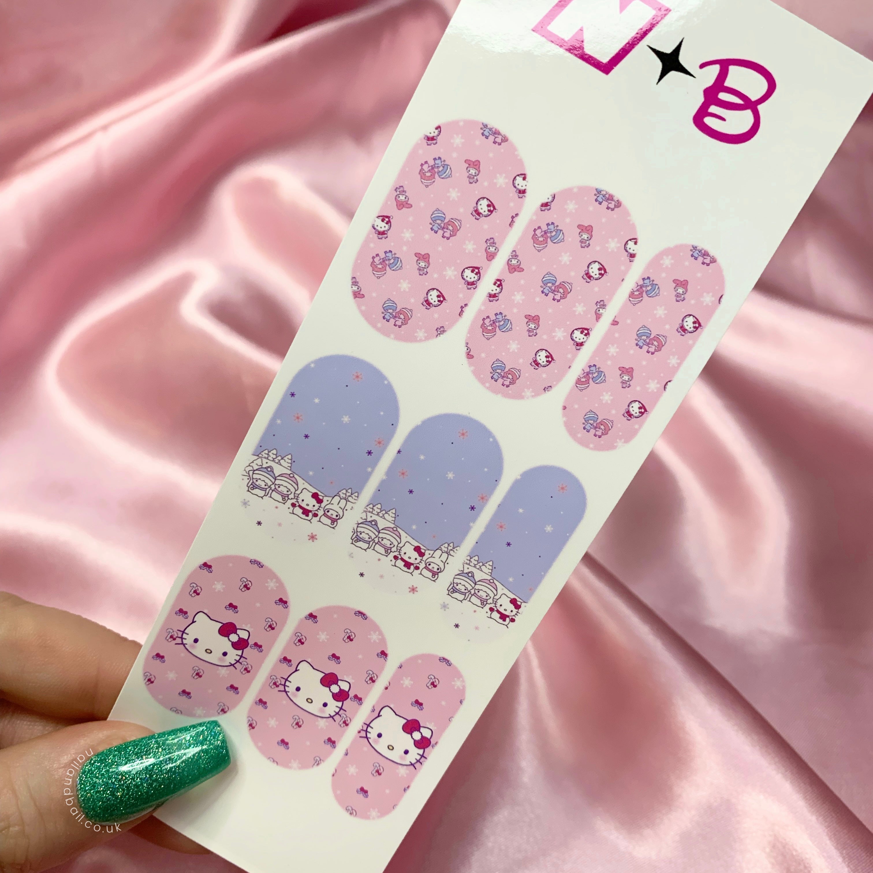 Hello kitty & friends Christmas nail decals